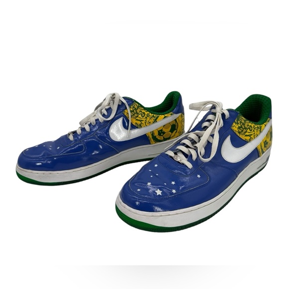 Nike AIR FORCE 1 PREMIUM COLLECTION ROYALE 'RONALDINHO' Size 18 - RARE - Picture 2 of 16